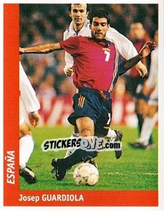 Cromo Josep Guardiola - World Cup France 98 - Ds