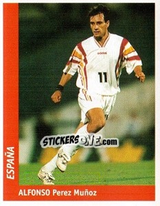 Figurina Alfonso Perez Munoz - World Cup France 98 n. 164 - Ds