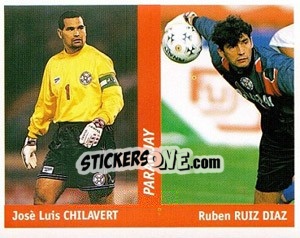 Sticker Jose Luis Chilavert / Ruben Ruiz Diaz - World Cup France 98 n. 173 - Ds