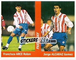 Figurina Francisco Arce Rolon / Jorge Alcaraz Gomez - World Cup France 98 - Ds