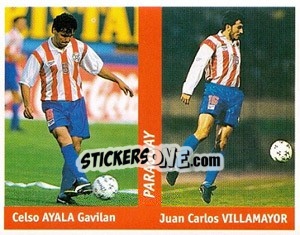 Cromo Celso Ayala Gavilan / juan Carlos Villamayor - World Cup France 98 n. 175 - Ds