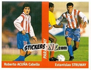 Sticker Roberto Acuna Cabello / Estanislao Struway - World Cup France 98 n. 176 - Ds