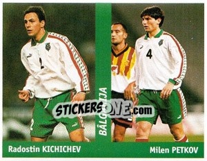 Cromo Radostin Kichichev / Milen Petkov - World Cup France 98 - Ds