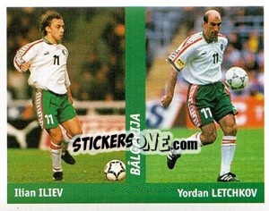 Figurina Ilian Iliev / Yordan Letchkov - World Cup France 98 n. 183 - Ds