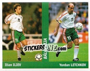 Sticker Ilian Iliev / Yordan Letchkov - World Cup France 98 - Ds