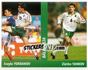 Sticker Ivaylo Yordanov / Zlatko Yankov - World Cup France 98 n. 184 - Ds