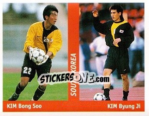 Sticker Kim Bong Soo / kim Byung Ji - World Cup France 98 n. 187 - Ds