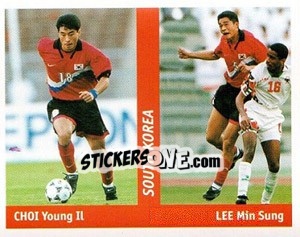 Sticker Choi Young Il / Lee Min Sung - World Cup France 98 n. 188 - Ds