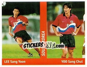 Sticker Lee Sang Yoon / Yoo Sang Chul - World Cup France 98 n. 191 - Ds
