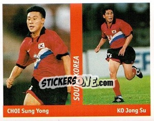 Sticker Choi Sung Yong / ko Jong Su - World Cup France 98 n. 192 - Ds