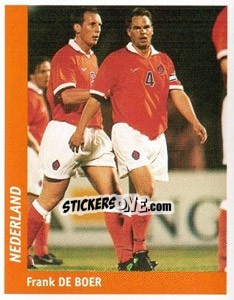 Sticker Frank De Boer - World Cup France 98 n. 200 - Ds