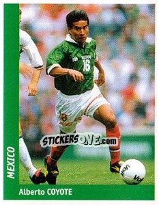 Cromo Alberto Coyote - World Cup France 98 - Ds