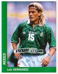 Cromo Luis Hernandez - World Cup France 98 - Ds