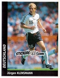 Sticker Jurgen Klinsmann - World Cup France 98 n. 252 - Ds