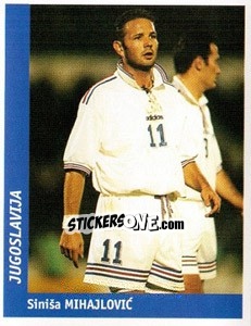 Sticker Sinisa Mihajlovic - World Cup France 98 - Ds