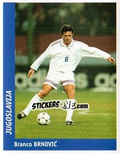 Sticker Branco Brnovic - World Cup France 98 n. 262 - Ds