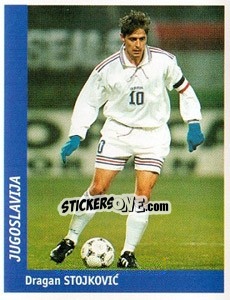 Sticker Dragan Stojkovic - World Cup France 98 - Ds