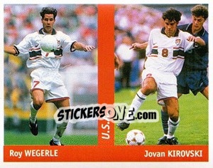 Sticker Roy Wegerle / Jovan Kirovski - World Cup France 98 n. 275 - Ds