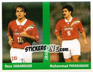 Sticker Reza Shahroudi / Muhammad Payaravani - World Cup France 98 - Ds