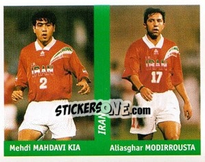 Sticker Mehdi Mahdavi Kia / Aliasghar Modirrousta - World Cup France 98 n. 280 - Ds