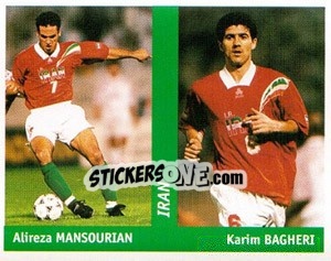Cromo Alireza Mansourian / karim Bagheri - World Cup France 98 - Ds