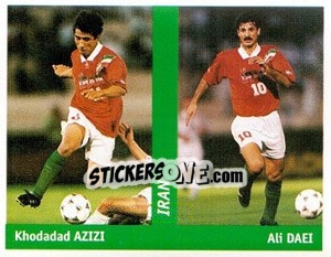 Sticker Khodadad Azizi / Ali Daei - World Cup France 98 n. 282 - Ds