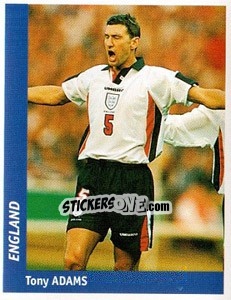 Sticker Tony Adams - World Cup France 98 n. 289 - Ds