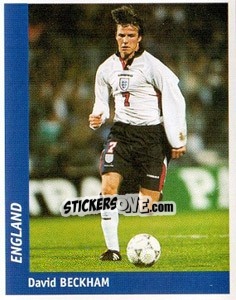 Sticker David Beckham - World Cup France 98 n. 292 - Ds