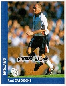 Sticker Paul Gascoigne - World Cup France 98 n. 293 - Ds