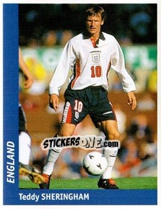 Cromo Teddy Sheringham - World Cup France 98 - Ds