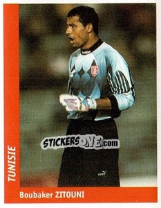 Cromo Boubaker Zitouni - World Cup France 98 - Ds