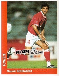 Cromo Mounir Boukadida - World Cup France 98 - Ds