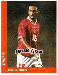 Cromo Skander Souayah - World Cup France 98 - Ds