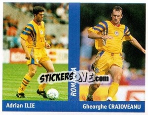 Cromo Adrian Ilie / Gheorghe Craioveanu - World Cup France 98 - Ds