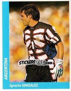 Sticker Ignacio Gonzalez - World Cup France 98 n. 328 - Ds