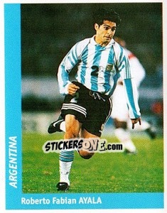 Sticker Roberto Fabian Ayala - World Cup France 98 n. 329 - Ds