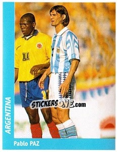 Sticker Pablo Paz - World Cup France 98 n. 331 - Ds
