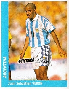 Sticker Juan Sebastian Veron - World Cup France 98 n. 335 - Ds