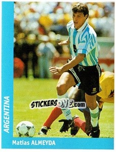 Sticker Matias Almeyda - World Cup France 98 n. 336 - Ds