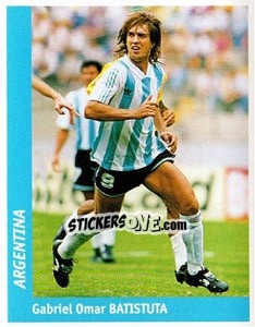 Sticker Gabriel Omar Batistuta - World Cup France 98 n. 339 - Ds