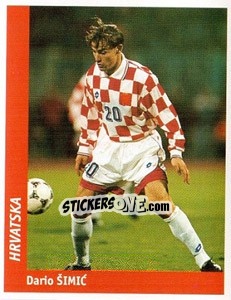 Sticker Dario Simic - World Cup France 98 n. 344 - Ds