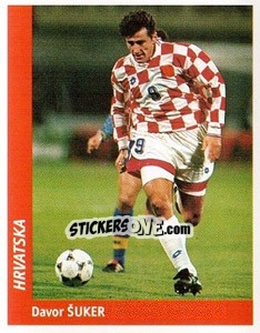 Sticker Davor Suker - World Cup France 98 - Ds