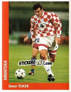 Sticker Davor Suker - World Cup France 98 n. 354 - Ds