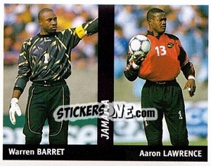 Sticker Warren Barret / aaron Lawrence - World Cup France 98 n. 364 - Ds