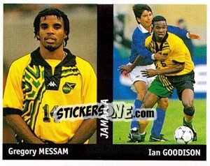 Sticker Gregory Messam / ian Goodison - World Cup France 98 n. 366 - Ds