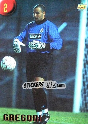 Sticker Gregori - Calcio 1999-2000 Etichetta Nera n. 2 - Mundicromo