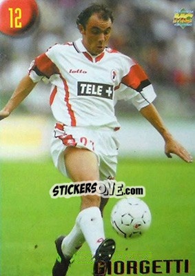 Sticker Giorgetti - Calcio 1999-2000 Etichetta Nera n. 12 - Mundicromo