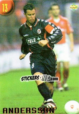 Figurina Andersson - Calcio 1999-2000 Etichetta Nera - Mundicromo