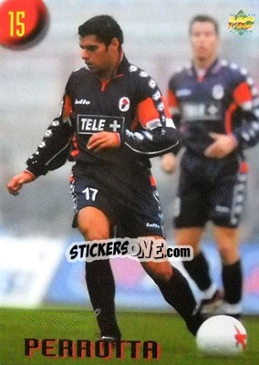 Sticker Perrotta - Calcio 1999-2000 Etichetta Nera n. 15 - Mundicromo