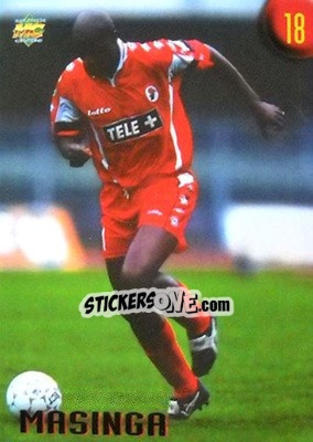 Sticker Masinga - Calcio 1999-2000 Etichetta Nera - Mundicromo